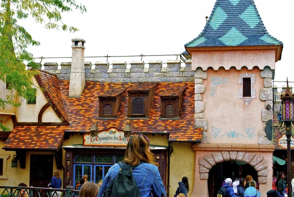 Vesnice v Disneylandu v Paříži — Stock fotografie