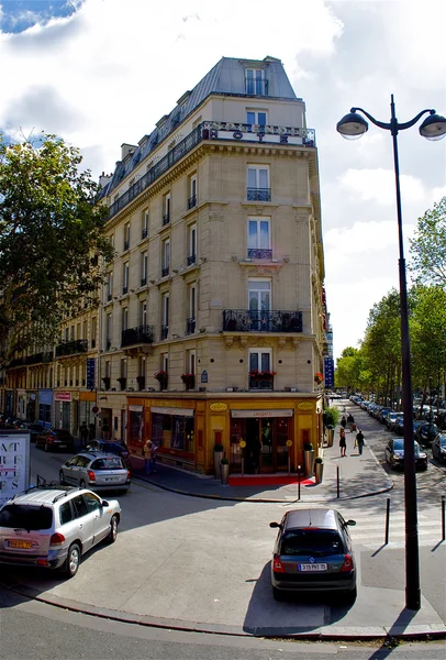 Rua e trânsito de Paris — Fotografia de Stock