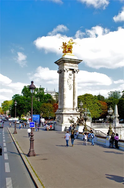 Brücke von Alexandre III, Paris, Frankreich — Stockfoto