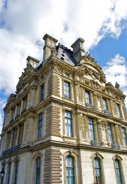 Visão do Louvre, Paris, França — Fotografia de Stock