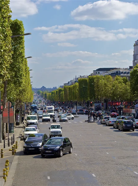 Champs elysees des, Paryż Francja — Zdjęcie stockowe