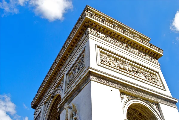 Horní části arc de triomphe du carrousel, Paříž, Francie — Stock fotografie