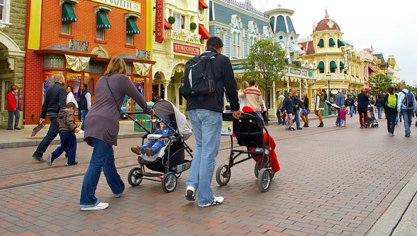 Hoofdstraat van het disneyland — Stockfoto