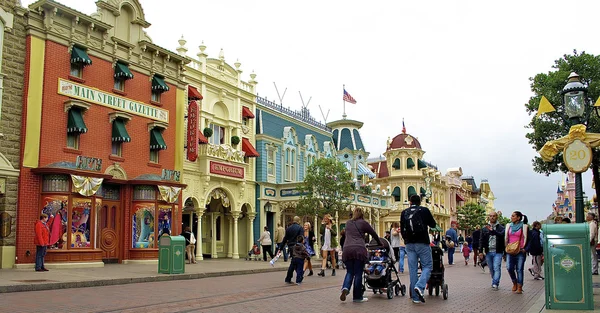 Rua principal da Disneylândia — Fotografia de Stock