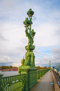 saint Petersburg, Rusya köprü sokak lambası