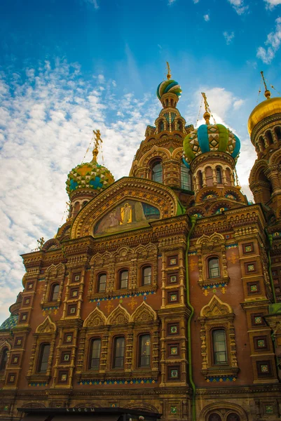 Catedral do Salvador em Sangue Derramado em São Petersburgo, Ru — Fotografia de Stock