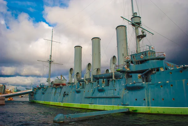 Cruiser Aurora in Saint Petersburg — Stock Photo, Image