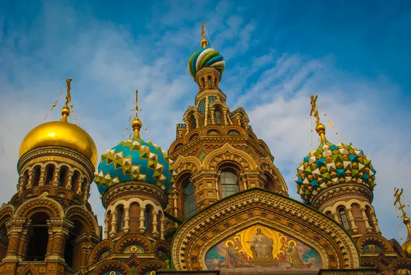 Top of the Cathedral of the Savior on Spilled Blood, Saint Peter — Stock Photo, Image