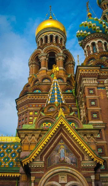 Top of the Cathedral of the Savior on Spilled Blood, Saint Peter — Stock Photo, Image