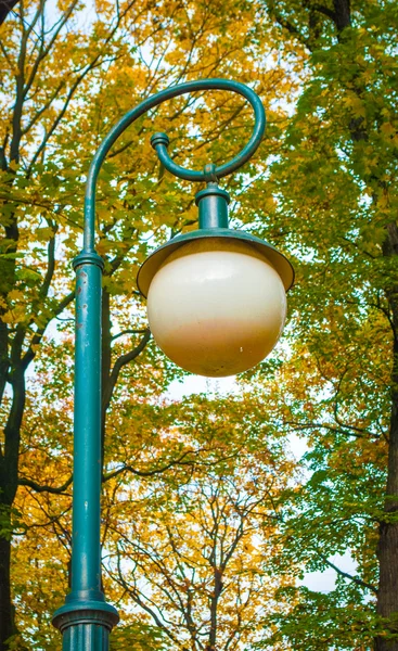 Lamp post in the park — Stock Photo, Image