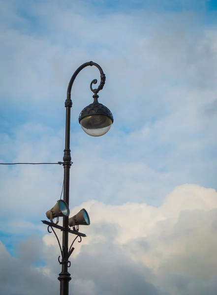 Poteau de lampe en Russie — Photo