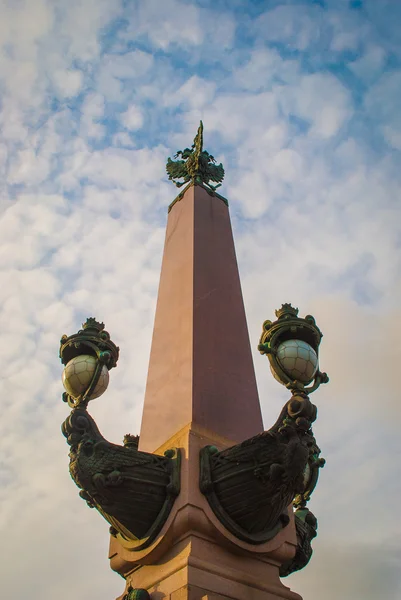 Decorative column in Saint Petersburg — Zdjęcie stockowe