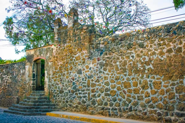 Πέτρινο τοίχο, στο Μεξικό — Φωτογραφία Αρχείου