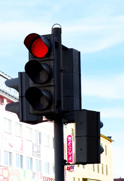 Light man on the street — Stock Photo, Image