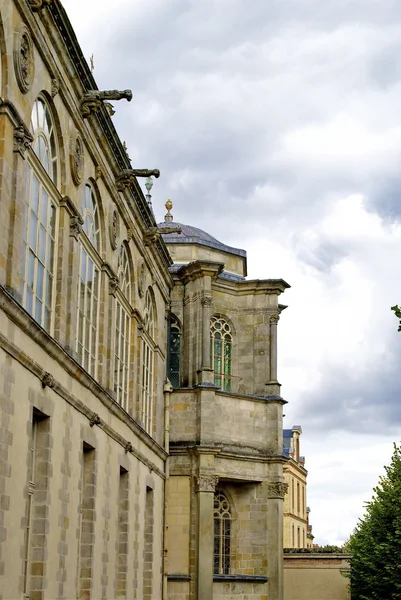 Zeď zámku fontainebleau, Francie — Stock fotografie