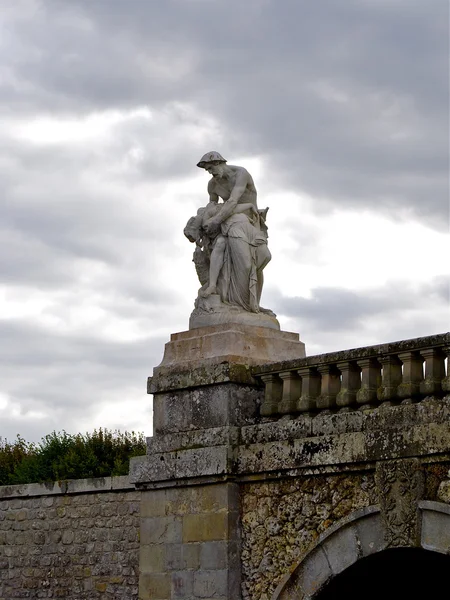 Mimari göletin kale fontainebleau — Stok fotoğraf