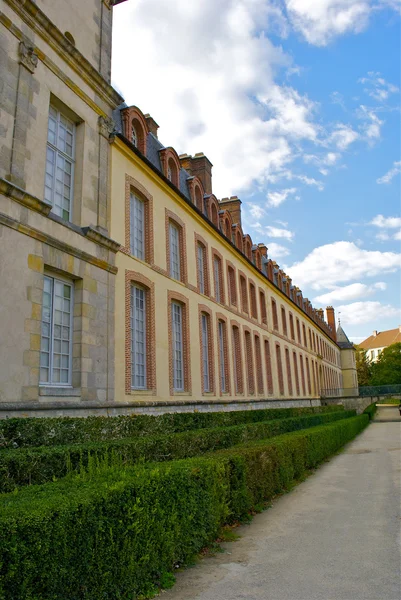 Fontainebleau építészete, francia kastély — Stock Fotó