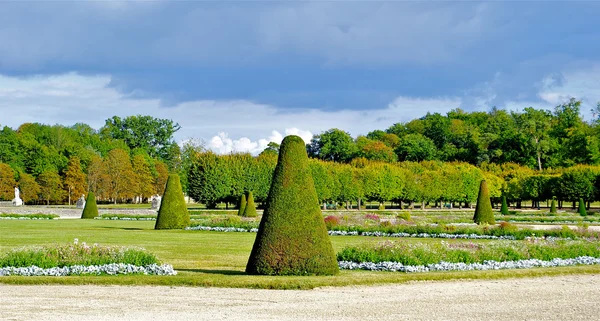 Felder in der Nähe der Burg Fontainebleau, Frankreich, 50 Meilen von Paris entfernt — Stockfoto