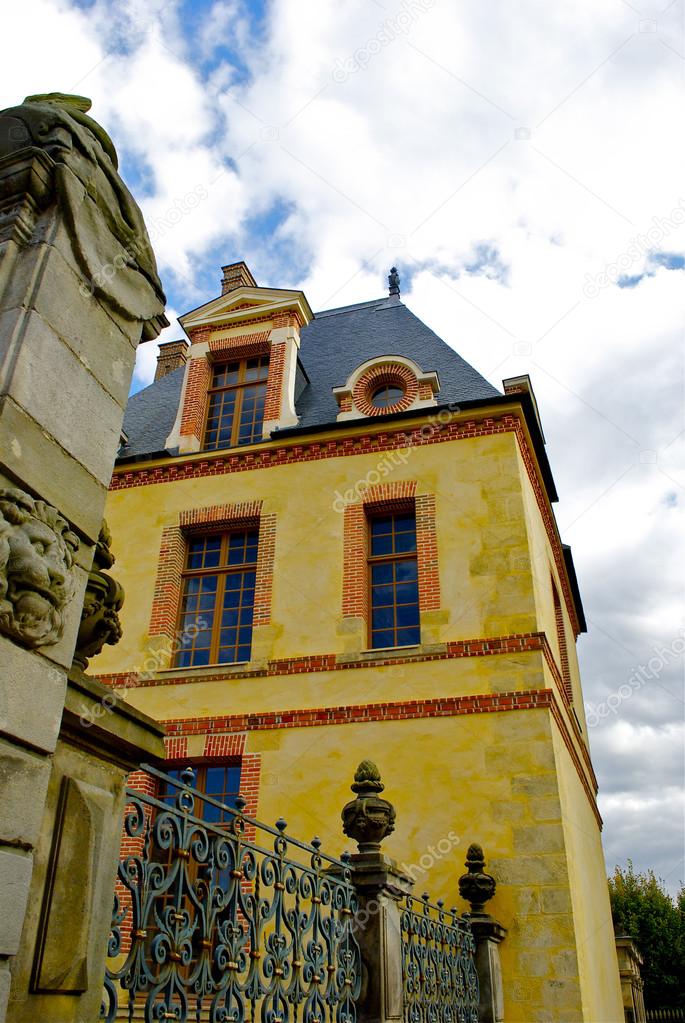 Part of the French castle of Fontainebleau