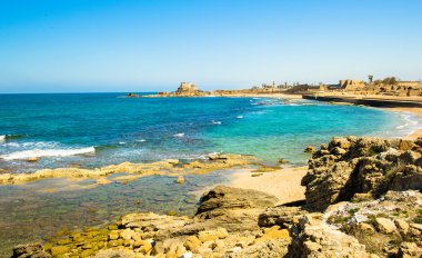 Caesarea maritima, deniz medeterranian, İsrail