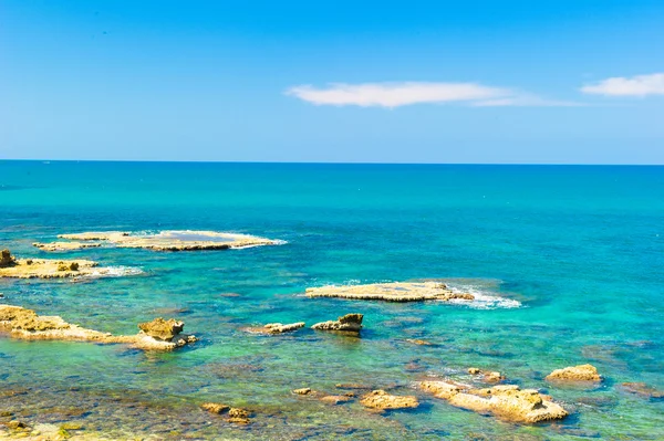 イスラエル medeterranian 海 caesarea maritima — ストック写真