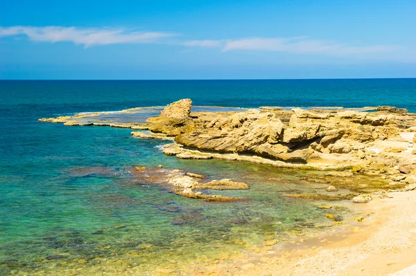 Caesarea maritima, deniz medeterranian, İsrail — Stok fotoğraf