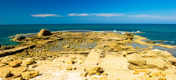 Caesarea maritima, medeterranian morze, Izrael — Zdjęcie stockowe