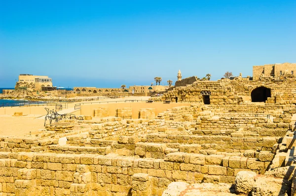 Caesarea Maritima, Medeterranian tenger, Izrael — Stock Fotó