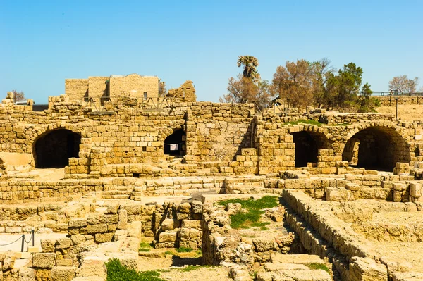 Caesarea maritima, medeterranian moře, Izrael — Stock fotografie