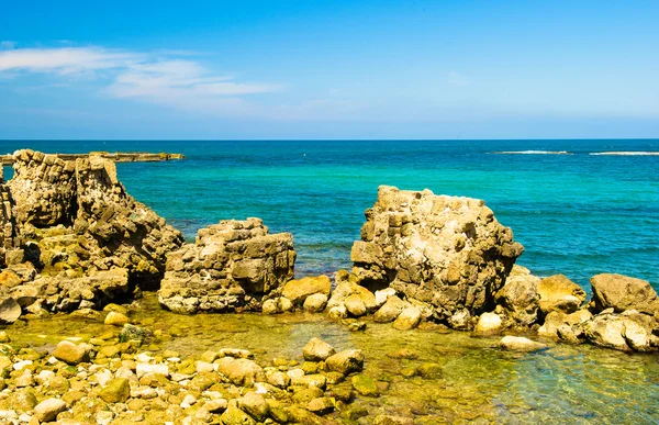 Цесареа Маритима, Средиземное море, Израиль — стоковое фото