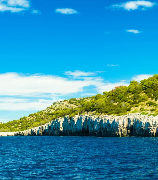 Κροατική ακτή της Αδριατικής Θάλασσας, Κροατία, Ευρώπη — Φωτογραφία Αρχείου