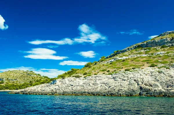 Адриатическое море, Хорватия, побережье Хорватии, Европа — стоковое фото