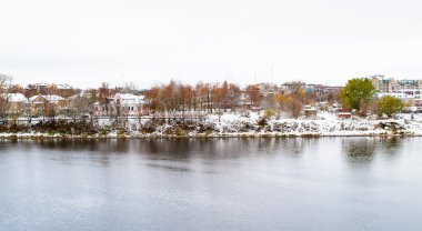 pskov kasaba, kış pskov region, Rusya Federasyonu