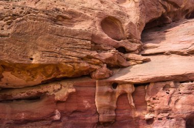 timna valley, Israel, taş ve kum oluşumları.