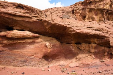timna valley, Israel, taş ve kum oluşumları.