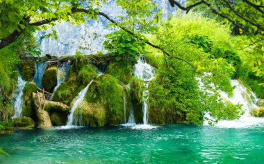 Landscape of Croatian nature clipart