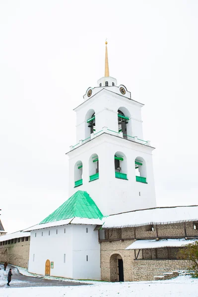 Ortodoks Kilisesi pskov, Rusya Federasyonu, kış — Stok fotoğraf