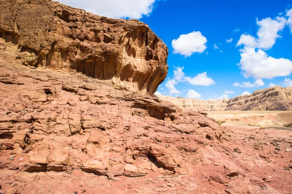 Timna 谷、イスラエル共和国の石と砂の形成. — ストック写真