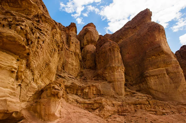 Stenar och klippor av dalen timna, israel — Stockfoto