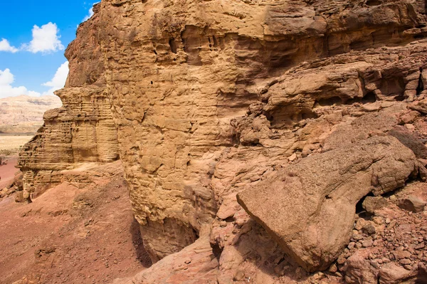 Stenar och klippor av dalen timna, israel — Stockfoto