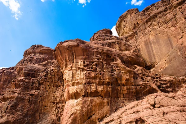 Oppervlak van de rotsen van de timna vallei, Israël — Stockfoto