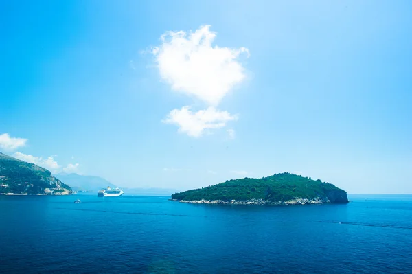 Adriyatik Denizi, dubrovnik, Hırvatistan dan görünüm — Stok fotoğraf