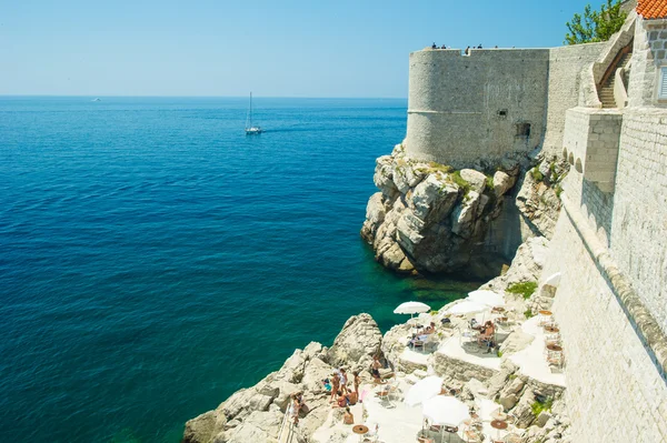 Adriatiska havet, vy från dubrovnik, Kroatien — Stockfoto