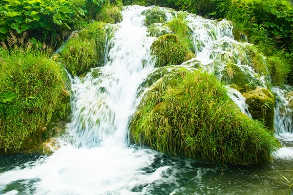 Природа Хорватії, Європи. Вода проходить серед камені — стокове фото