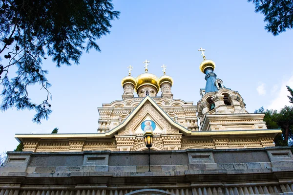 Η ρωσική Ορθόδοξη Εκκλησία της Μαρίας Μαγδαληνής, Ιερουσαλήμ, israe — Φωτογραφία Αρχείου