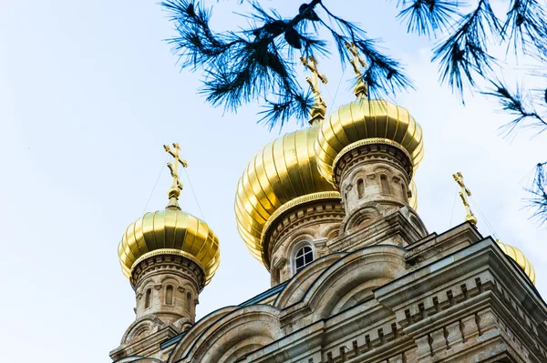 小教堂的俄罗斯东正教教会玛利亚抹大拉，jerus — 图库照片