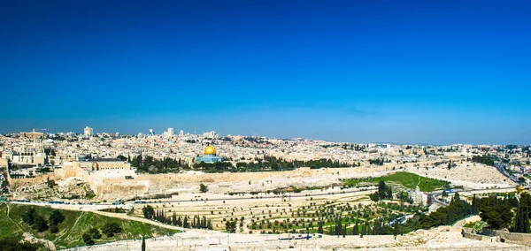 Panorama do Monte do Templo, Jerusalém, Israel — Fotografia de Stock