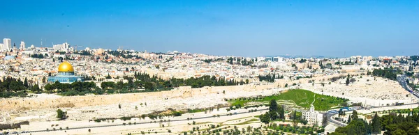 Panorama z chrámu hora, Jeruzalém, Izrael — Stock fotografie