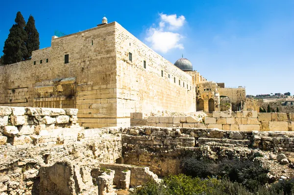 Südmauer, jerusalem, israel. — Stockfoto