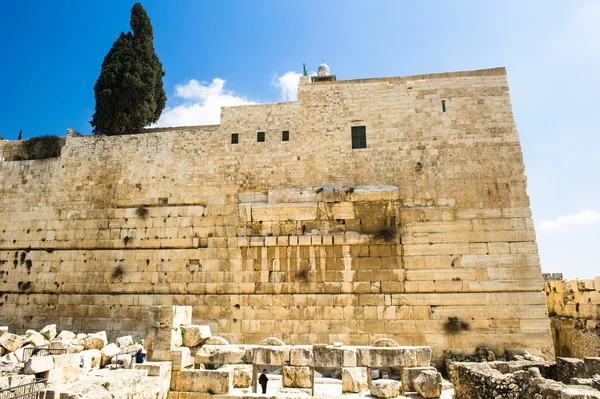 Sydlige Mur, Jerusalem, Israel . - Stock-foto